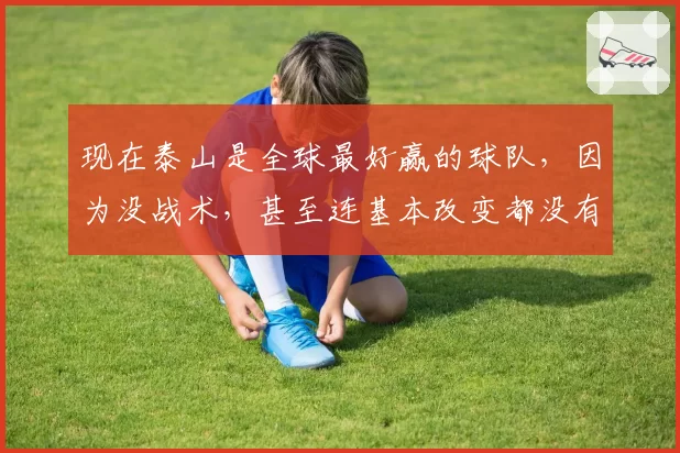 现在泰山是全球最好赢的球队，因为没战术，甚至连基本改变都没有